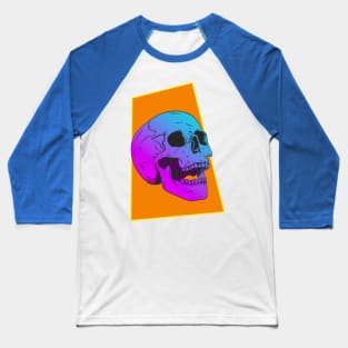 Neon Skull Baseball T-Shirt